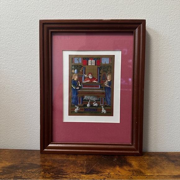 St Gregory the Great receiving inspiration from the Holy Spirit, c1490. - Picture 1 of 2